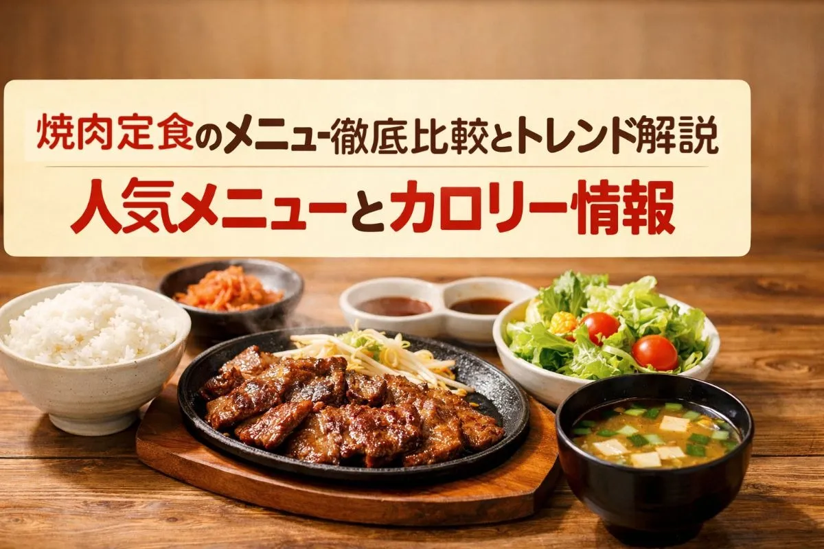焼肉定食のメニュー徹底比較とトレンド解説|人気メニューとカロリー情報