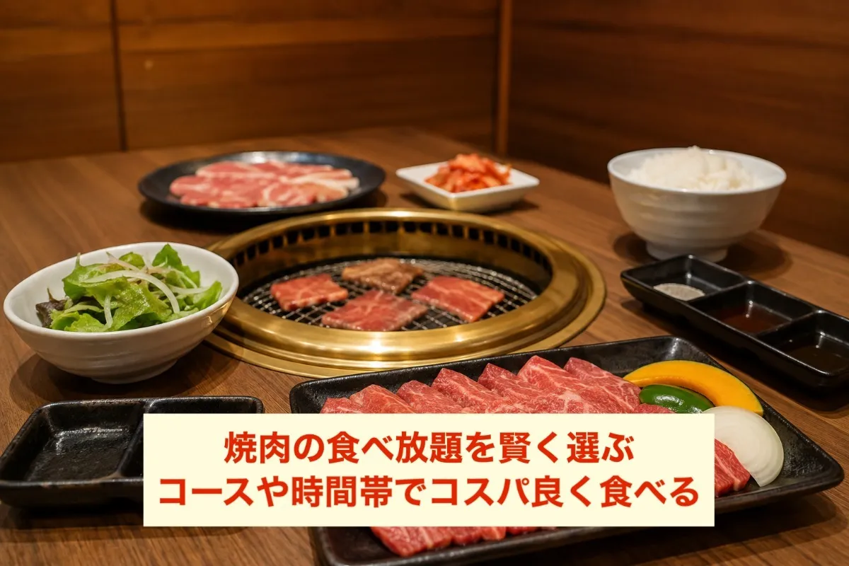 焼肉の食べ放題を賢く選ぶ|コースや時間帯でコスパ良く食べる